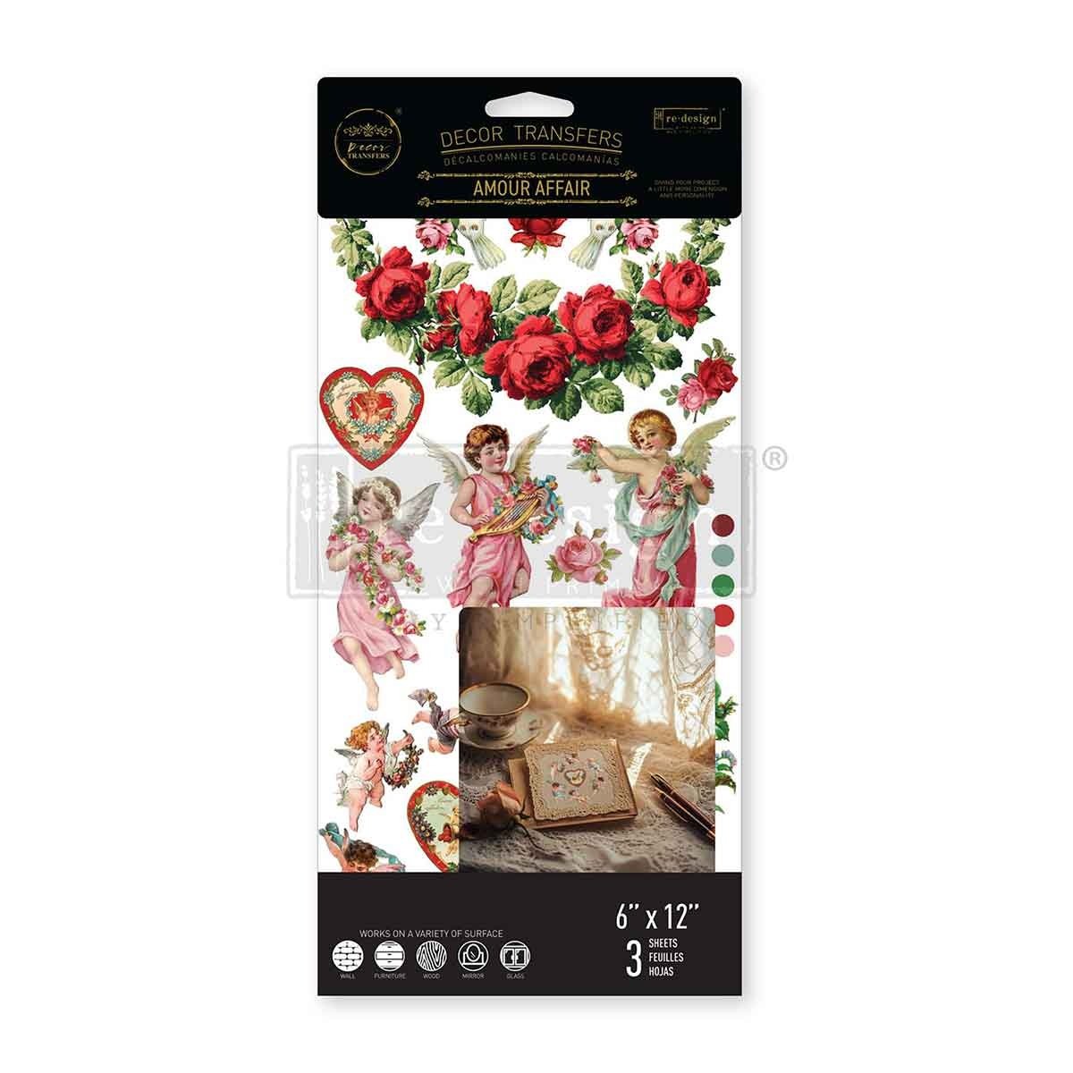 Amour Affair (15,25 x 30,50cm) - Redesign Décor Transfers® MINI