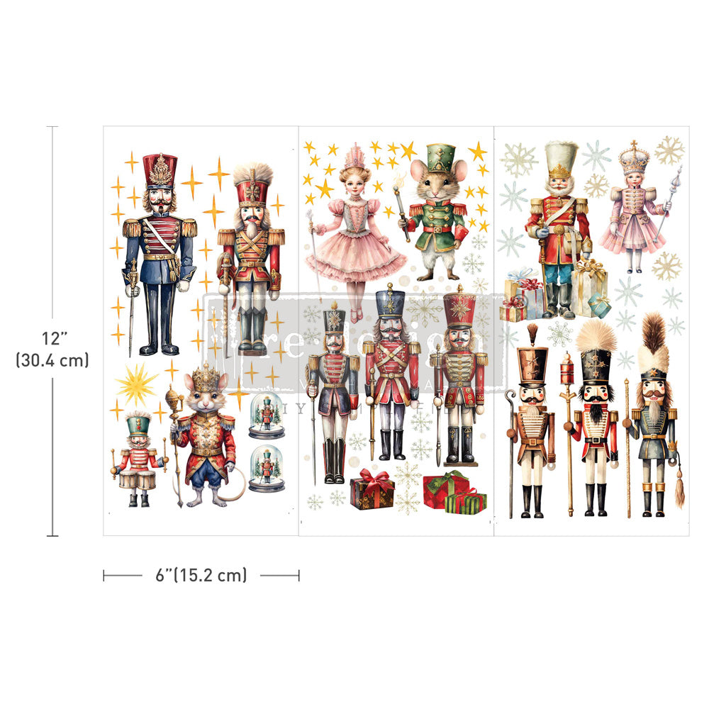 Nutcracker Christmas (15 x 30cm) - Redesign Décor Transfers® MINI