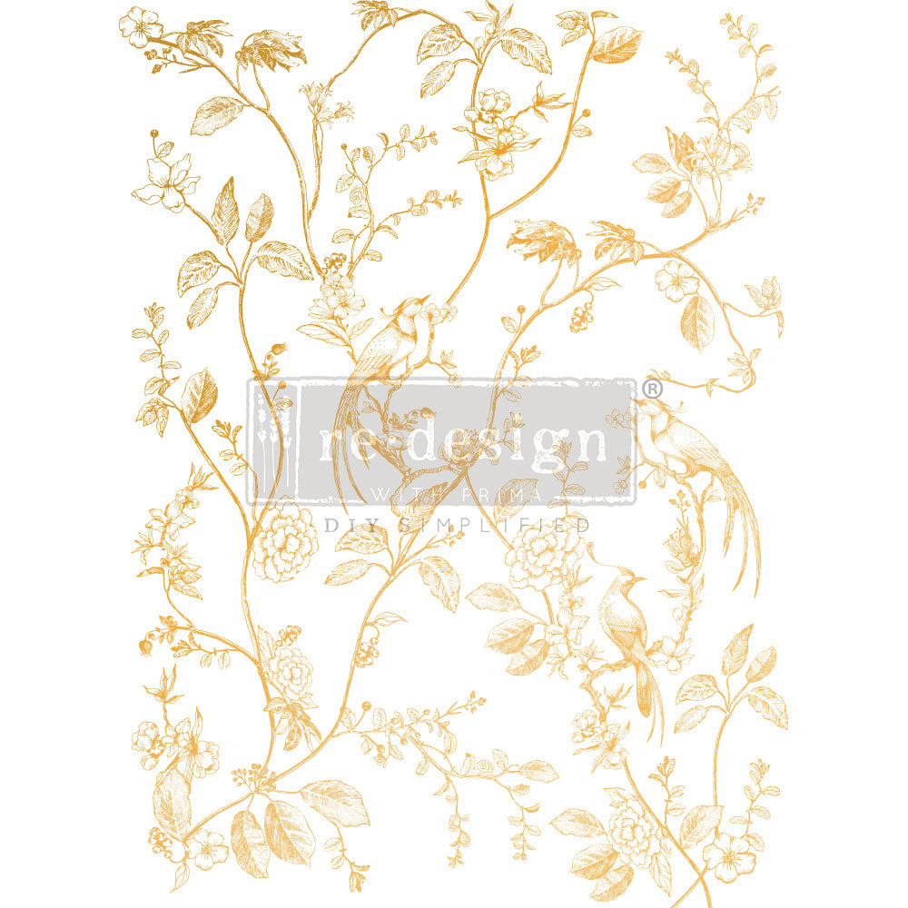 A Bird Song Kacha (60,96 x 45,72cm) - Redesign Décor Transfers® TUBE