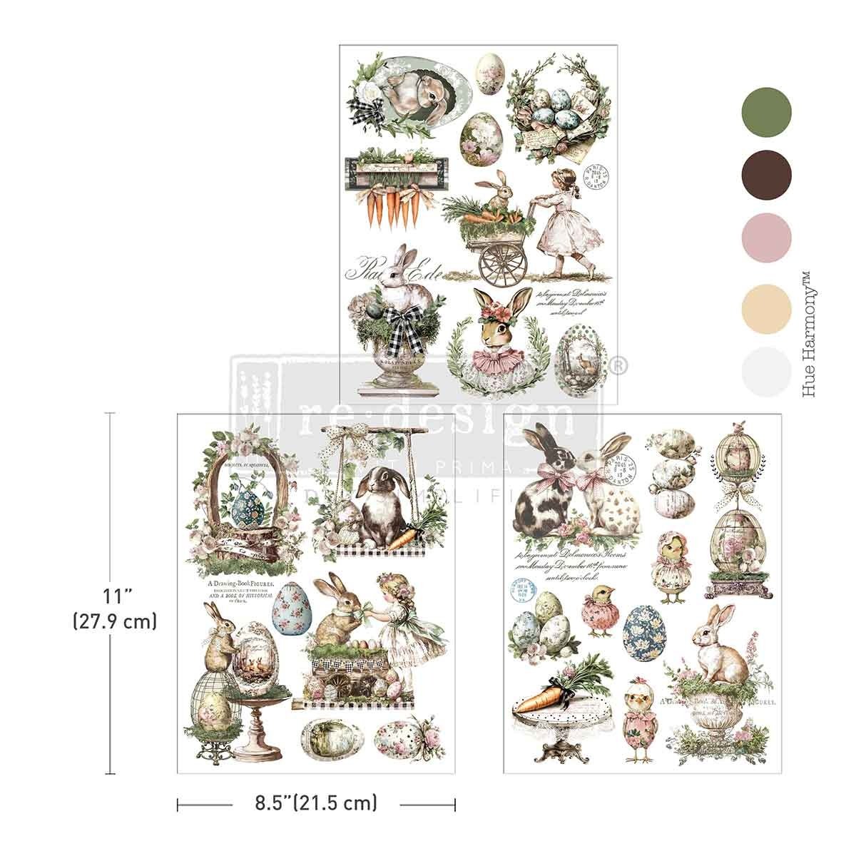 Garden Whimsy (21,59 x 27,94cm) - Redesign Décor Transfers® MIDDY