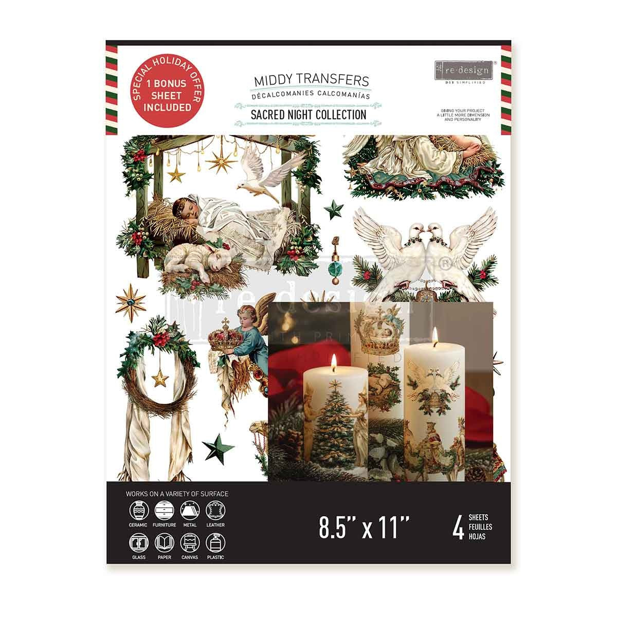 Sacred Night Collection (21,59 x 27,94cm) - Redesign Décor Transfers® MIDDY