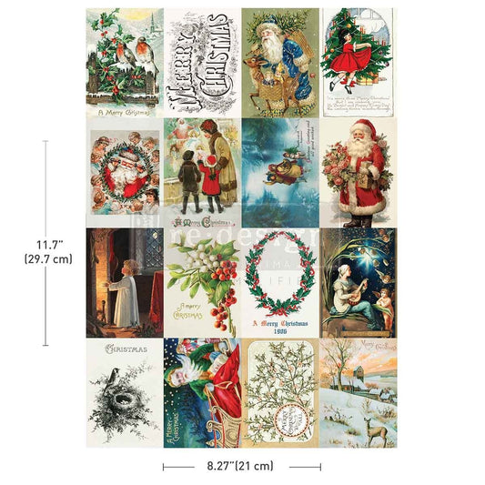 Season's Greetings From The Past (21 x 29,70 cm) - Redesign Décor Transfers® A4