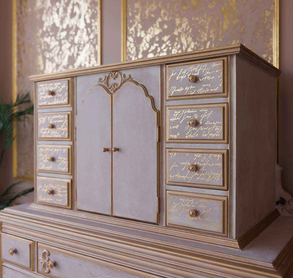 Shimmering Script(21,5 x 27,9cm) - Redesign Décor Transfers® MIDDY