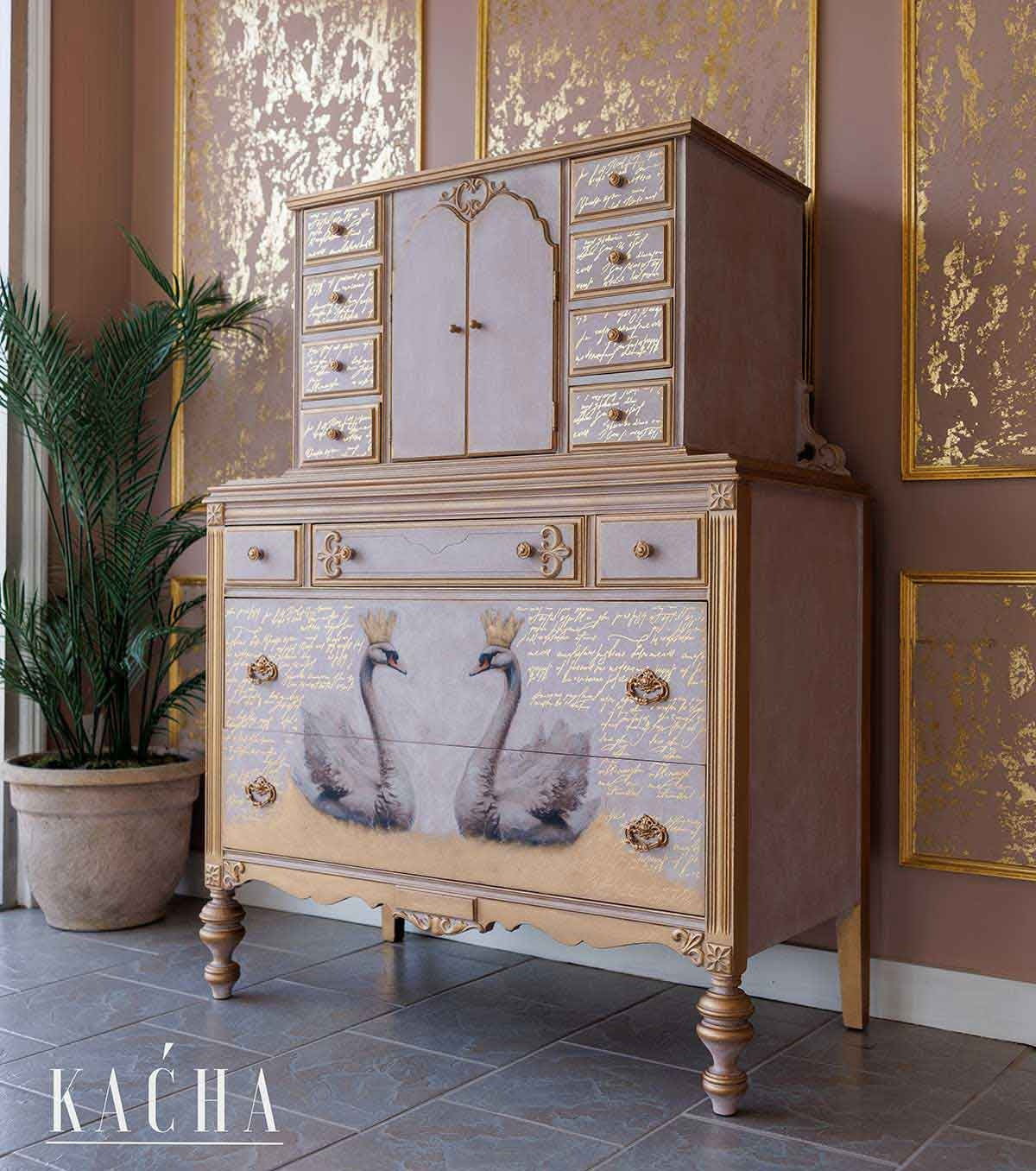 Shimmering Script(21,5 x 27,9cm) - Redesign Décor Transfers® MIDDY