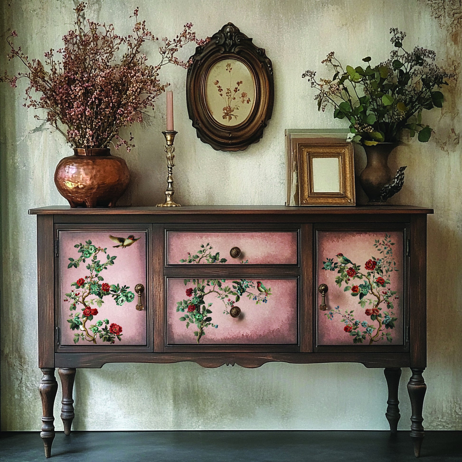 The Rosy Nest (21,59 x 27,94cm) - Redesign Décor Transfers® MIDDY