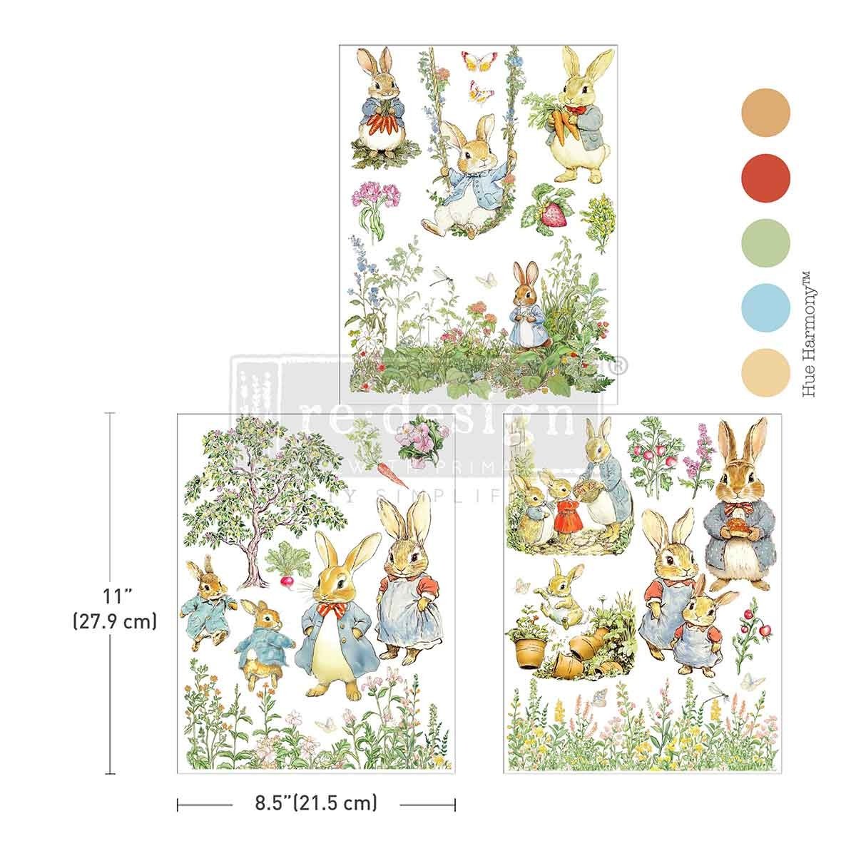 The Cottontail Diaries (21,59 x 27,94cm) - Redesign Décor Transfers® MIDDY