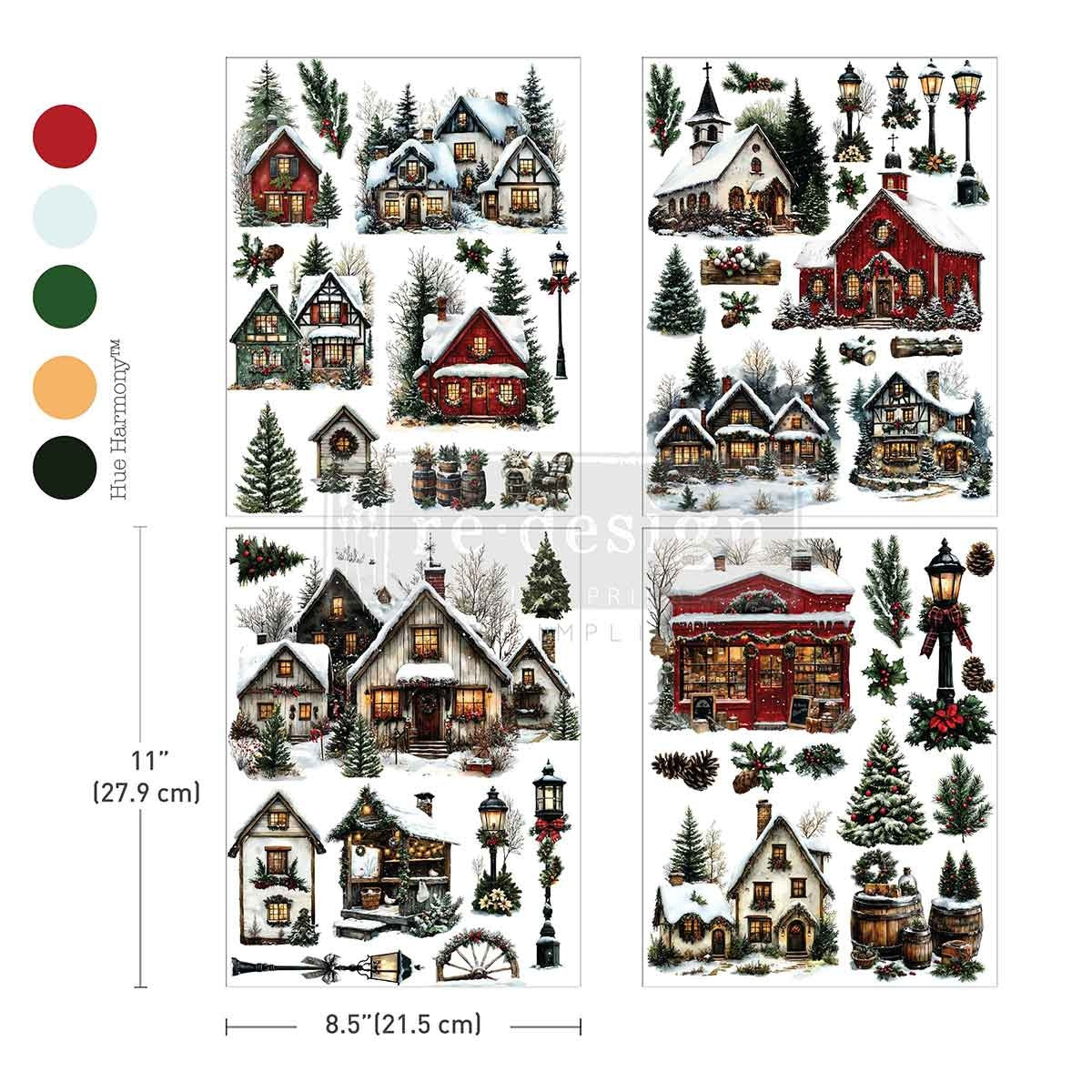 Village of Wonder (21,59 x 27,94cm) - Redesign Décor Transfers® MIDDY