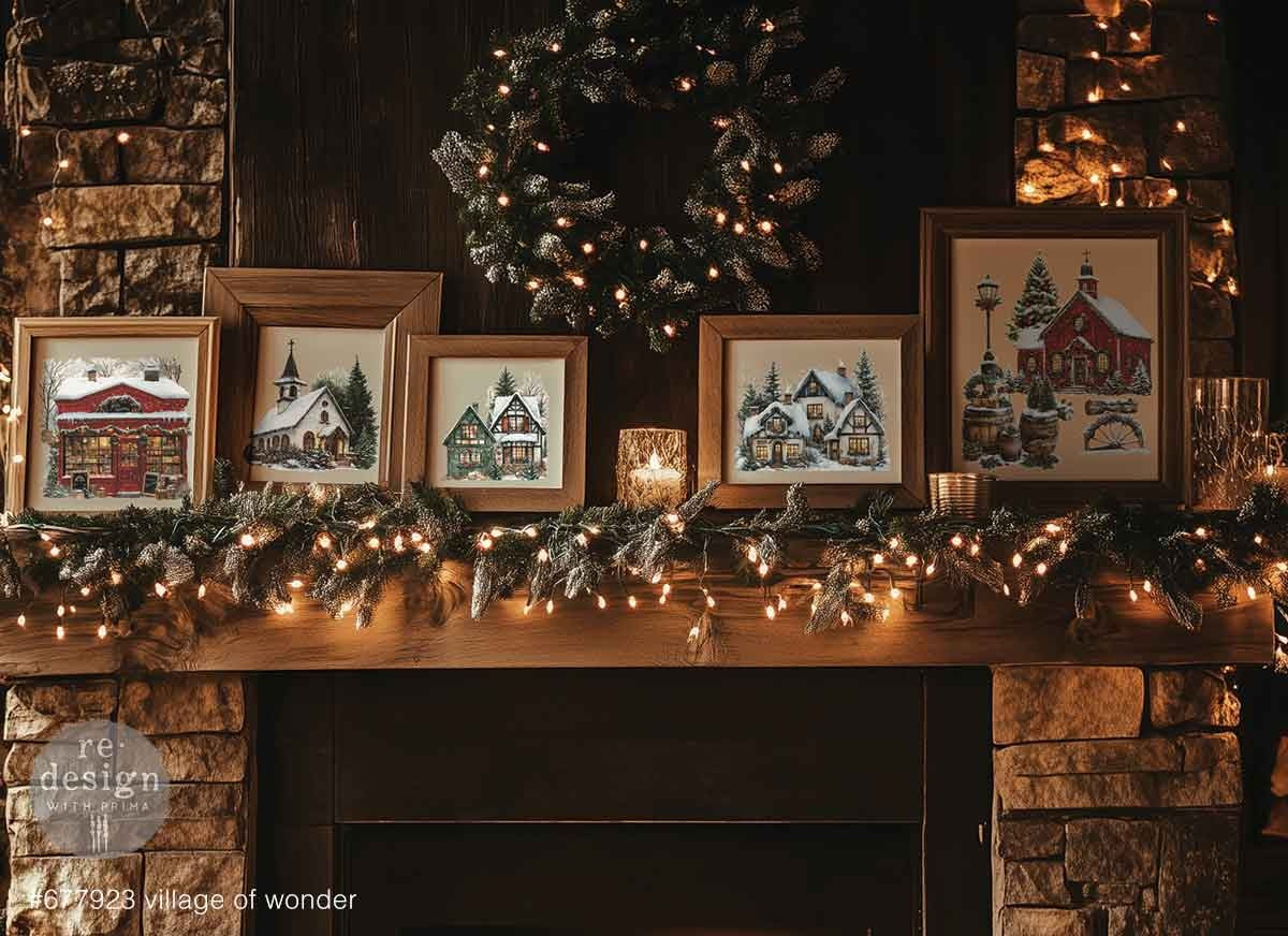 Village of Wonder (21,59 x 27,94cm) - Redesign Décor Transfers® MIDDY