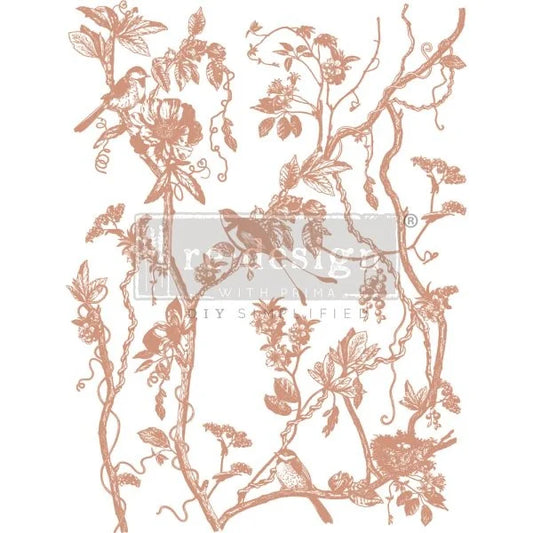 Bird Watching - Kacha (61 x 46cm) - Redesign Décor Transfers® TUBE