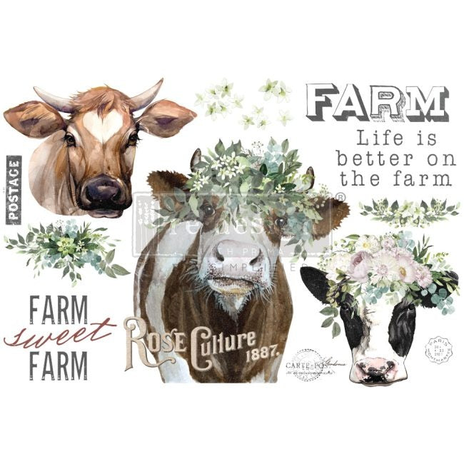 Golden Fields Farm (61 x 89cm) - Redesign Décor Transfers® TUBE