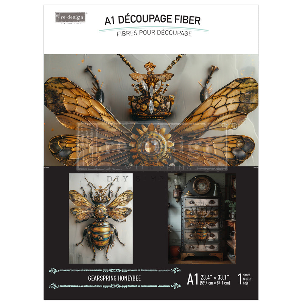 Gearspring Honeybee (59,4 x 84,3cm) - Redesign découpage A1 FIBRE