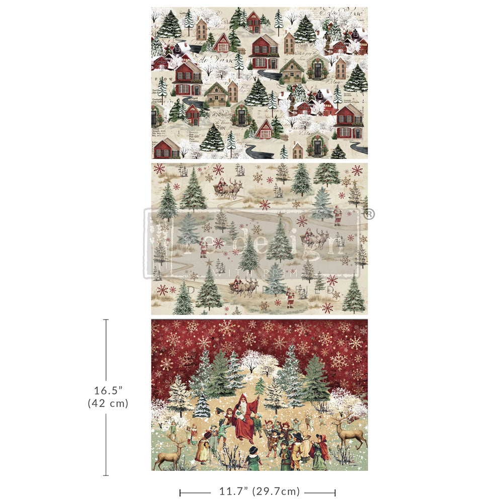 Whimsical Woodland (42 x 29,7cm) (3 Pack) - Redesign découpage A3 FIBER