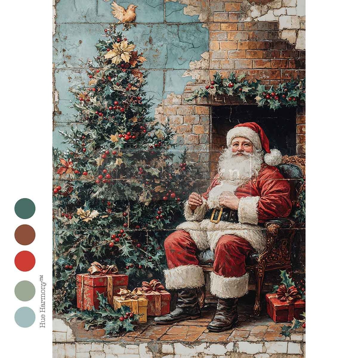 Cozy Claus Corner (21 x 29,7 cm) - Redesign découpage FIBER