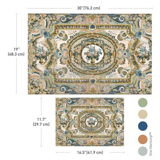 Serenade in Blue (49,5 x 76,2cm & A3) (2 Pack) - Redesign découpage FIBER