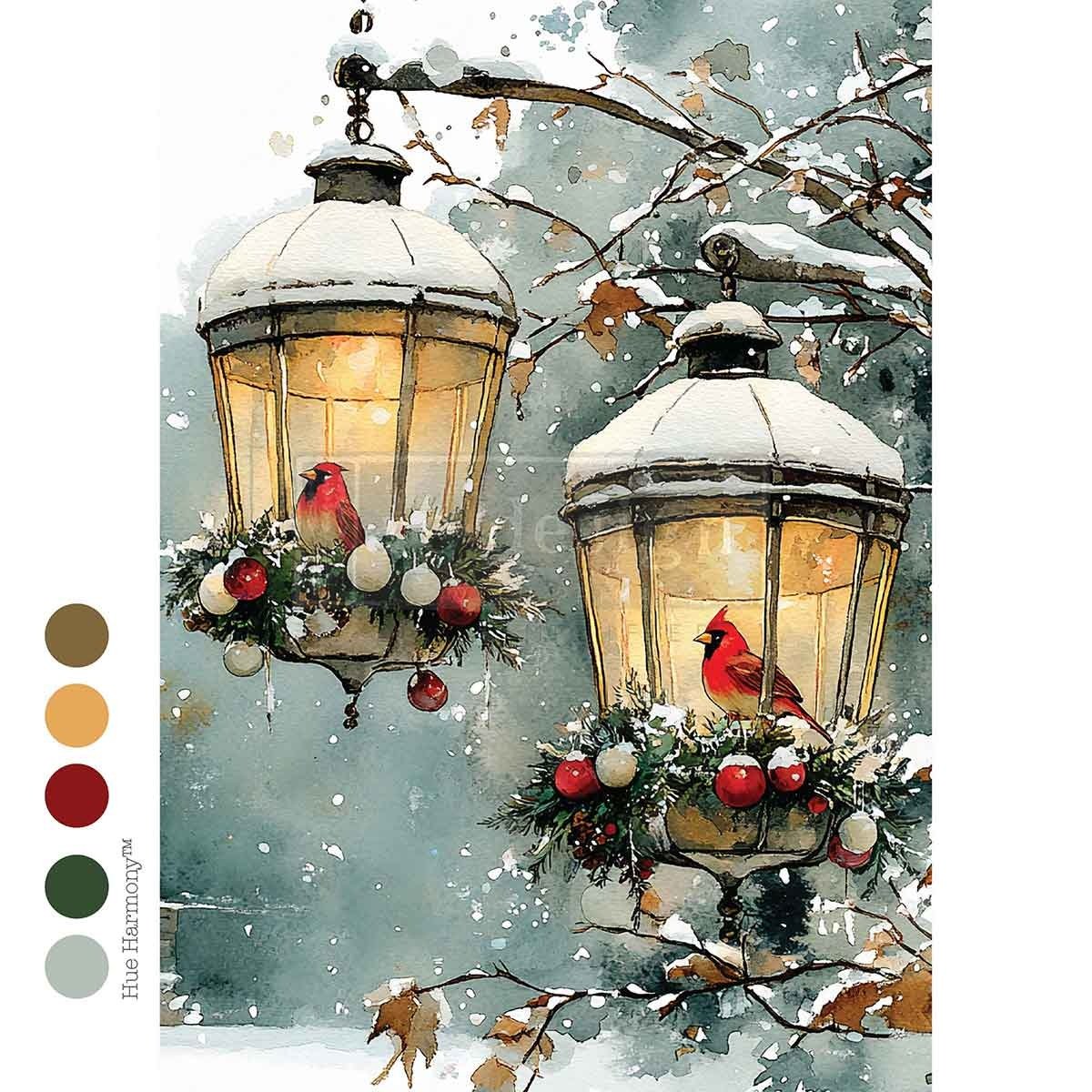 Cardinal Christmas (21 x 29,7 cm) - Redesign découpage FIBER