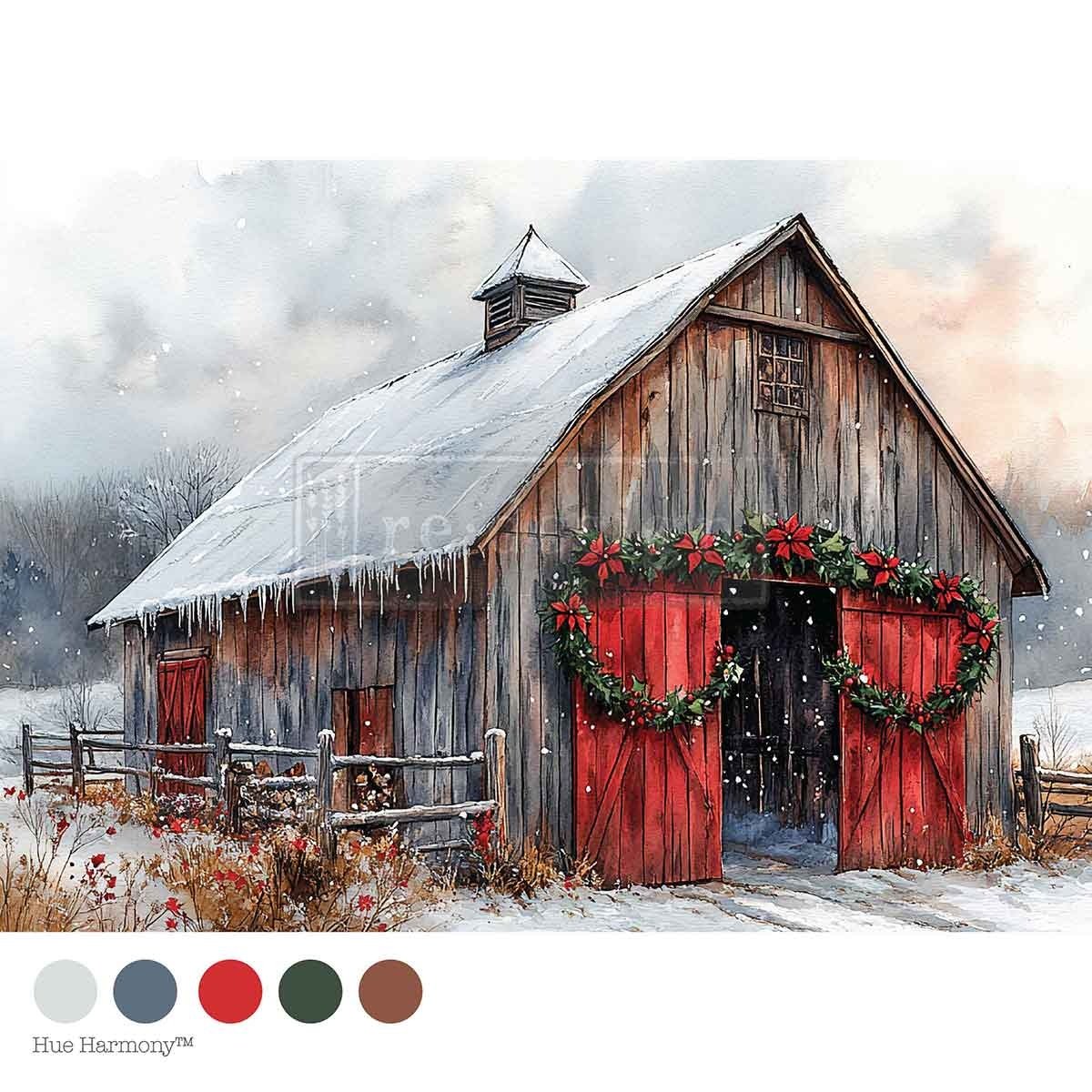 Cranberry Cabin (21 x 29,7 cm) - Redesign découpage FIBER