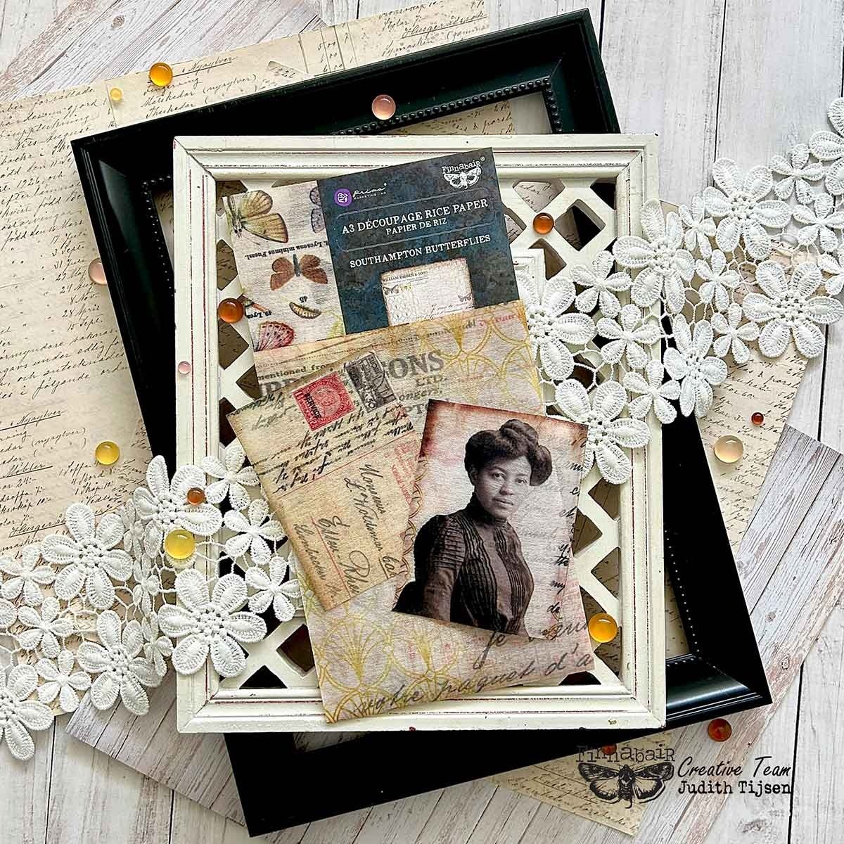 Southampton Butterflies (29 x 41cm) - Redesign découpage RICE