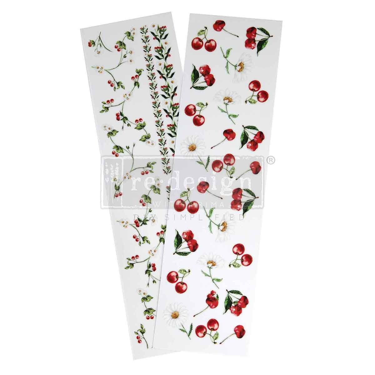 Daisy Cherry Delight (8,25 x 29,21cm) - Redesign Décor Transfers® LUXE