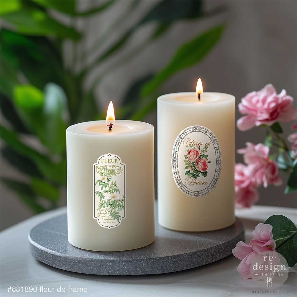 Fleur de Frame (8,25 x 29,21cm) - Redesign Décor Transfers® LUXE