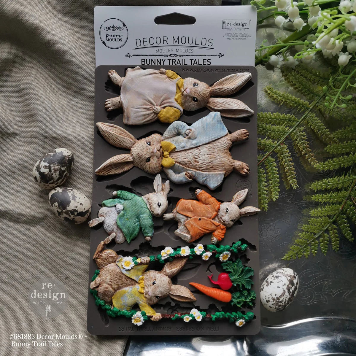 Bunny Trail Tales (12,7 x 20,32cm) - Siliconen gietmal