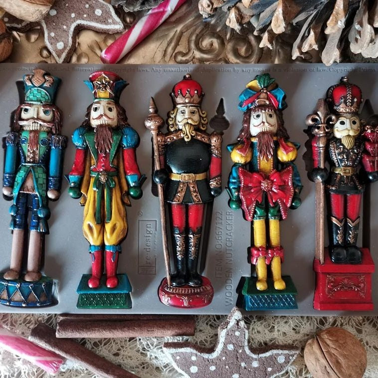 Wooden Nutcracker (12,7 x 20,32cm) - Siliconen gietmal