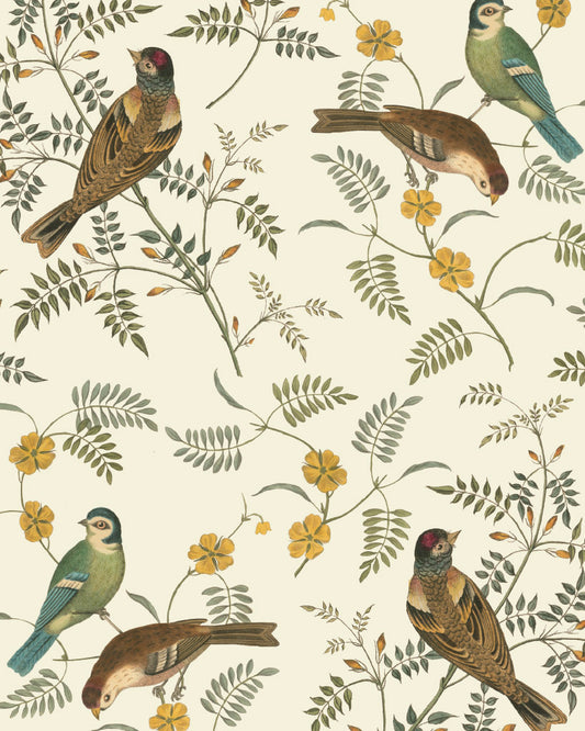 Songbirds (48x70cm) - Annie Sloan découpage Annie Sloan