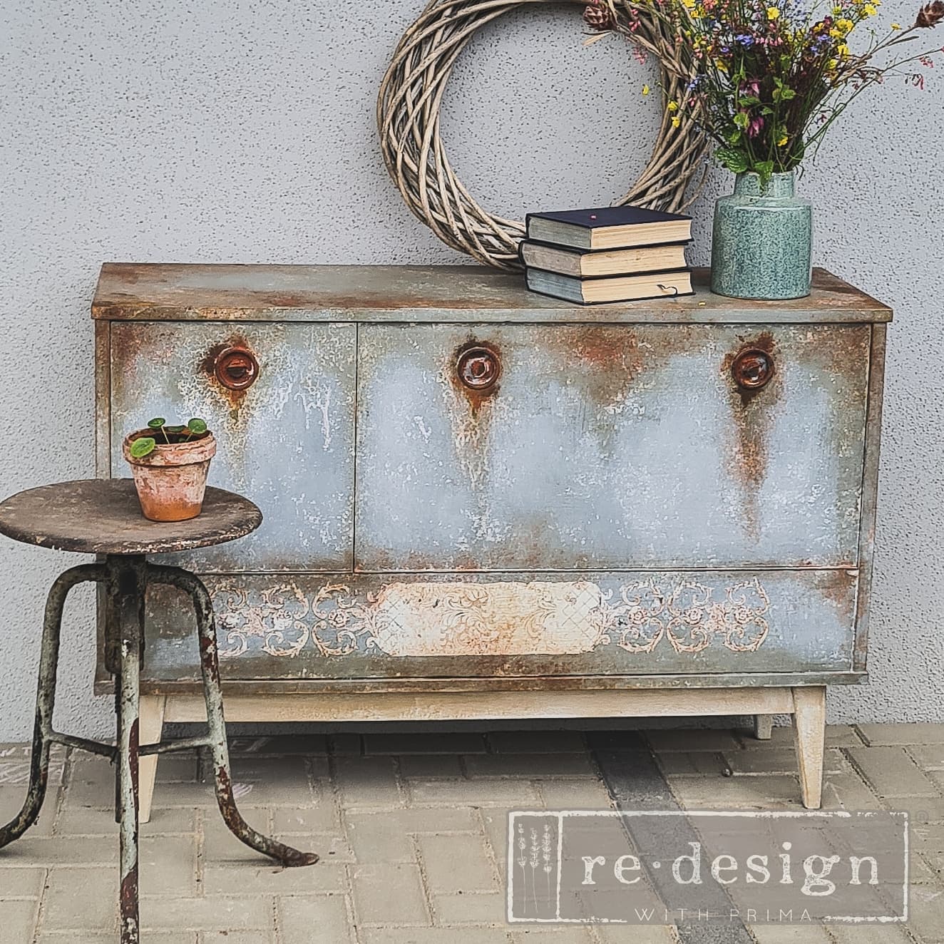 Distressed Borders II (60,96 x 88,90cm) - Redesign Décor Transfers® Vintage Paint