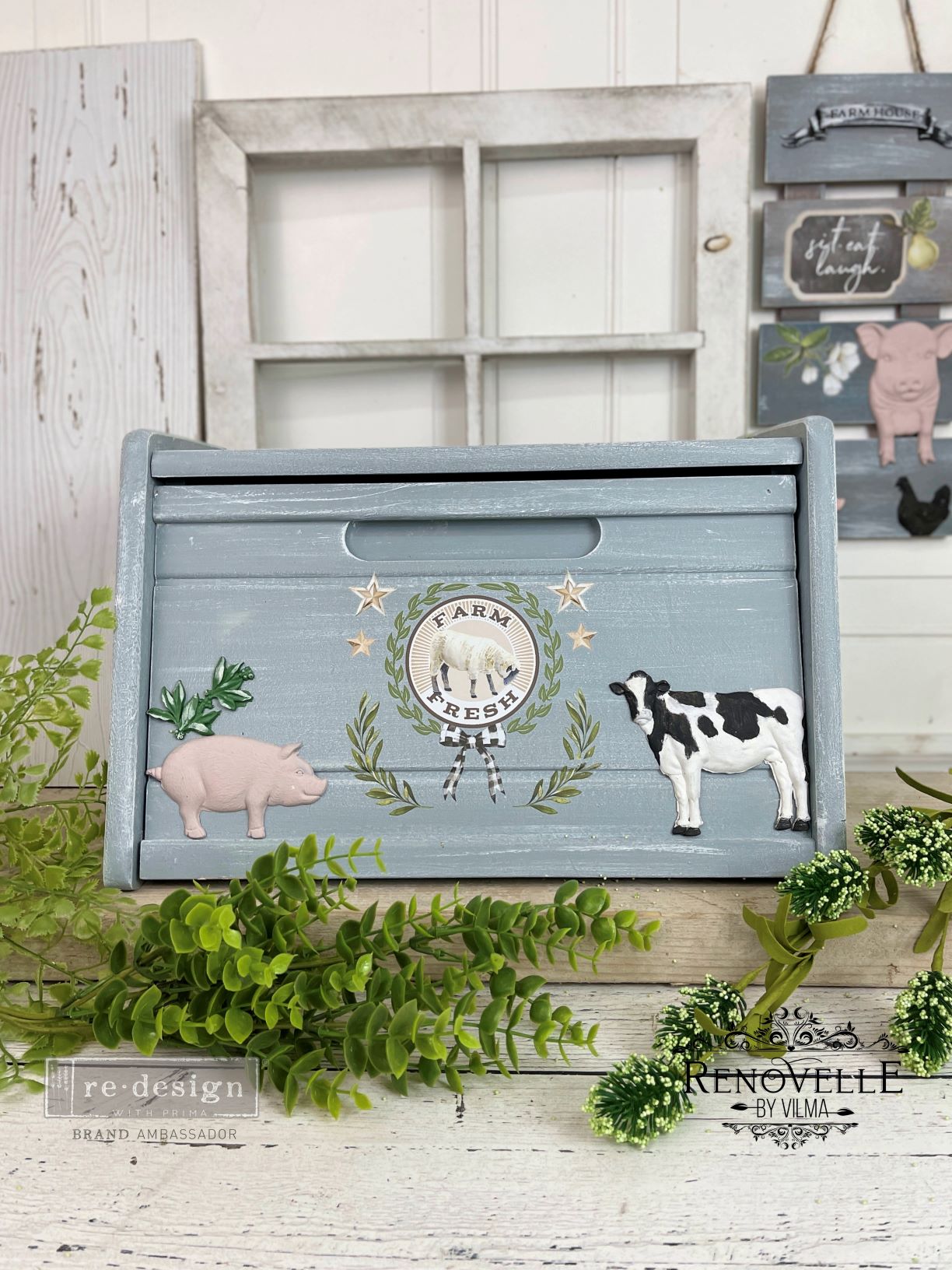 Farm Animals - Siliconen gietmal Vintage Paint
