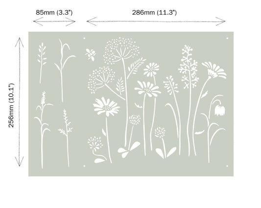Meadow flowers - Annie Sloan - Stencil Annie Sloan