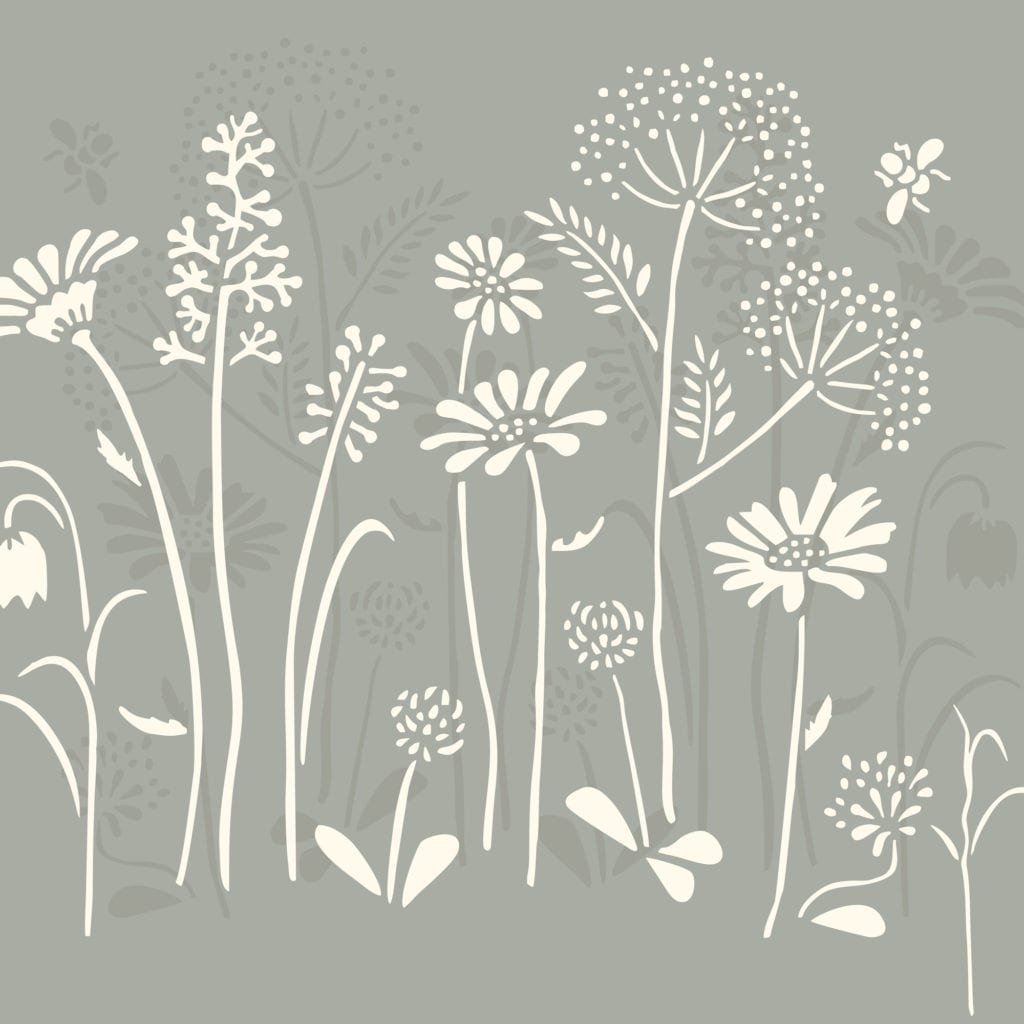 Meadow flowers - Annie Sloan - Stencil Annie Sloan