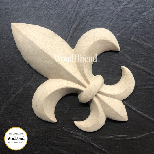 Pakket van 2 fleur de lys (11x8cm) - WUBX1011 Woodubend