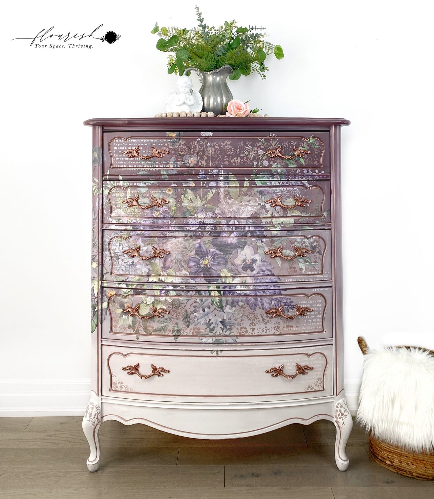 Vigorous Violet (121,92 x 88,90cm) - Redesign Décor Transfers® Vintage Paint