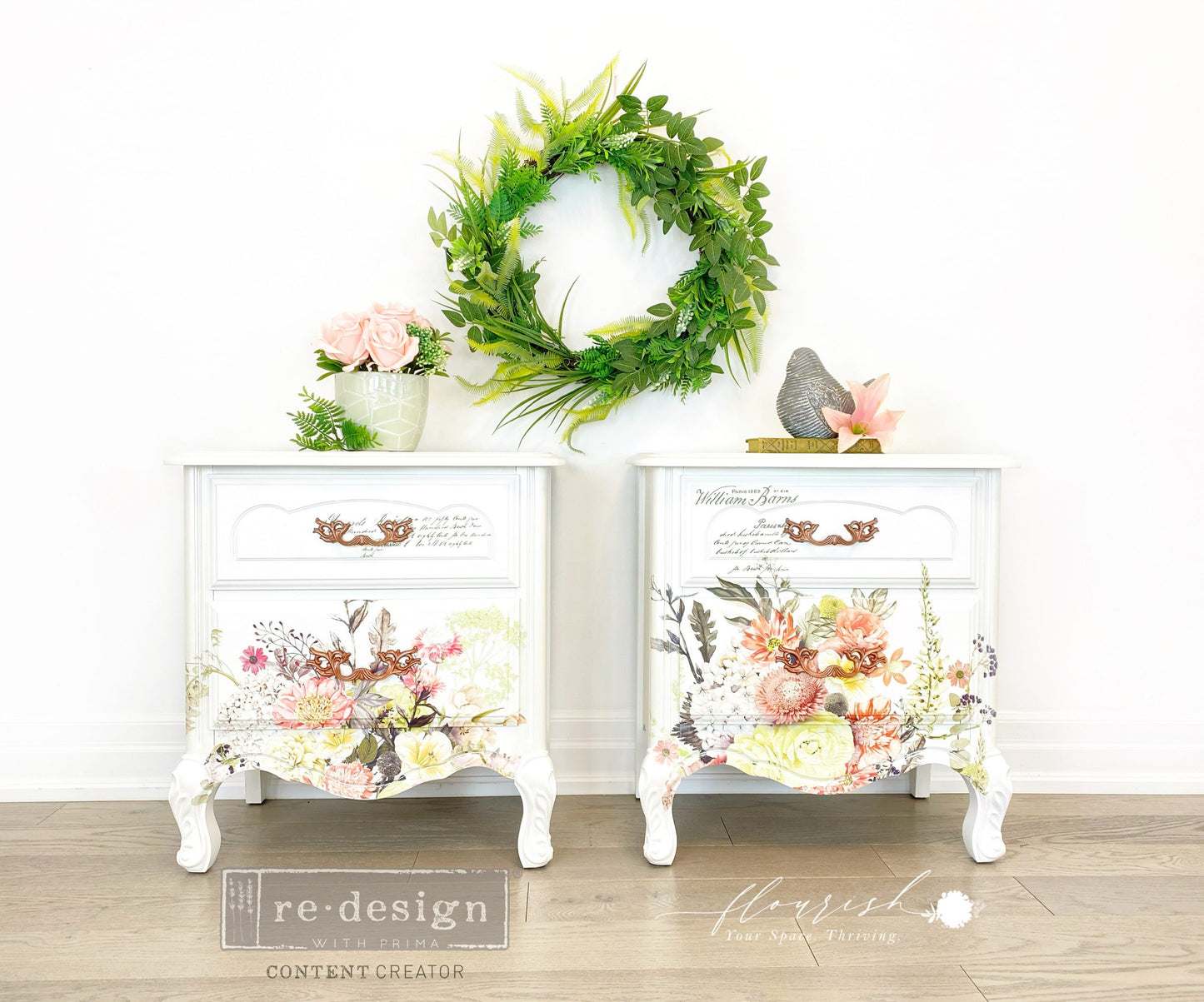 Life In Full Bloom (60,96 x 88,90cm) - Redesign Décor Transfers® Vintage Paint